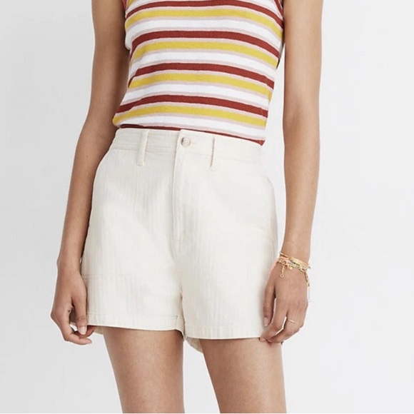 Madewell Pants - NWT Madewell Camp Shorts Cream | Women’s Size M